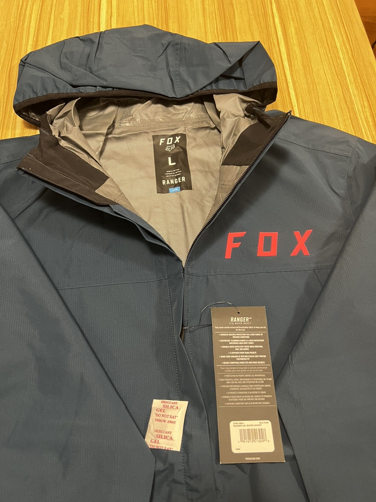 Giacca acqua Fox Ranger 2,5 L, taglia grande, impermeabile MTB mountain bike foto 3