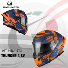 CASCO INTEGRALE MT HELMETS THUNDER 4 SV LUMEX C24 MATT TG. S