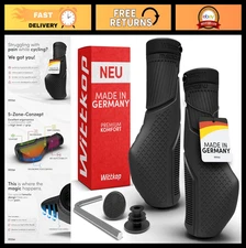 Ergonomic Bike Handlebar Grips - Non-Slip Comfort, 3-Zone Design for Optimal Gri