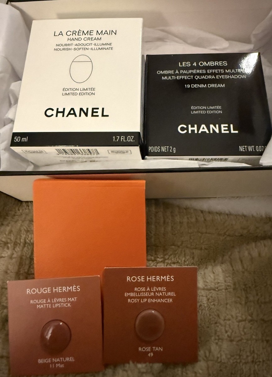 CHANEL La Crème Main Hand Cream W/Denim Pouch Case 50ml + Denim