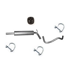 Mittelschalldämpfer Auspuff mit Rohr +Anbausatz für VW Golf VII 1.0 TSi 86PS
