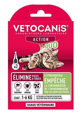 Pipette Anti-Puces Chat Vetocanis pour Protéger votre Félin lors des Sorties au Jardin