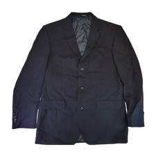 Nautica Mens Navy Wool Blazer Sport Coat Jacket 42 Long