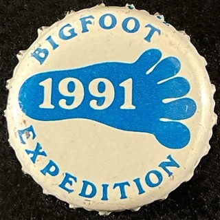 BIG FOOT 1991 PLASTIC LINED BOTTLE CAP SIERRA NEVADA CALIFORNIA MICRO SET CROWNS
