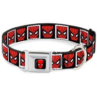 Marvel Comics Dog Collar Spda-Spider-Man Spider-Man Face Black/White (Us Import)