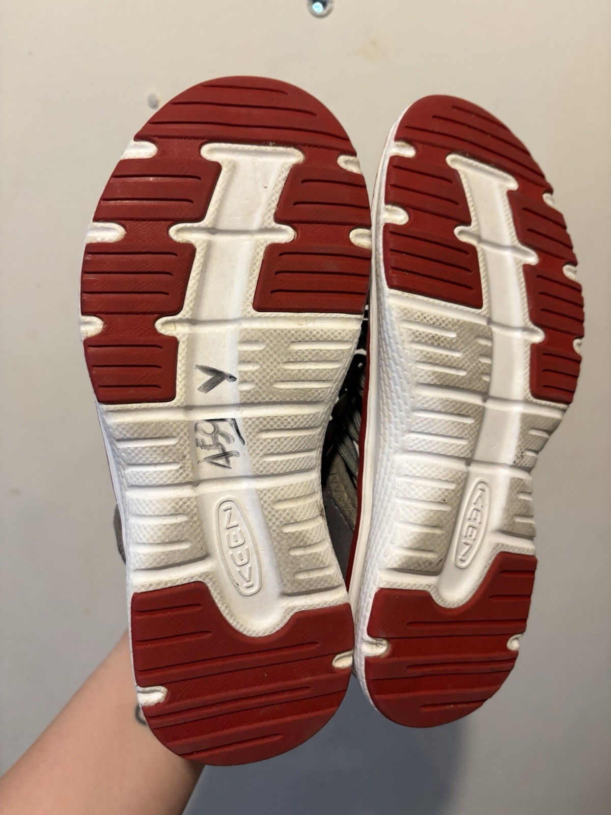 Scarpe Keen ragazzo taglia 1 rosso grigio