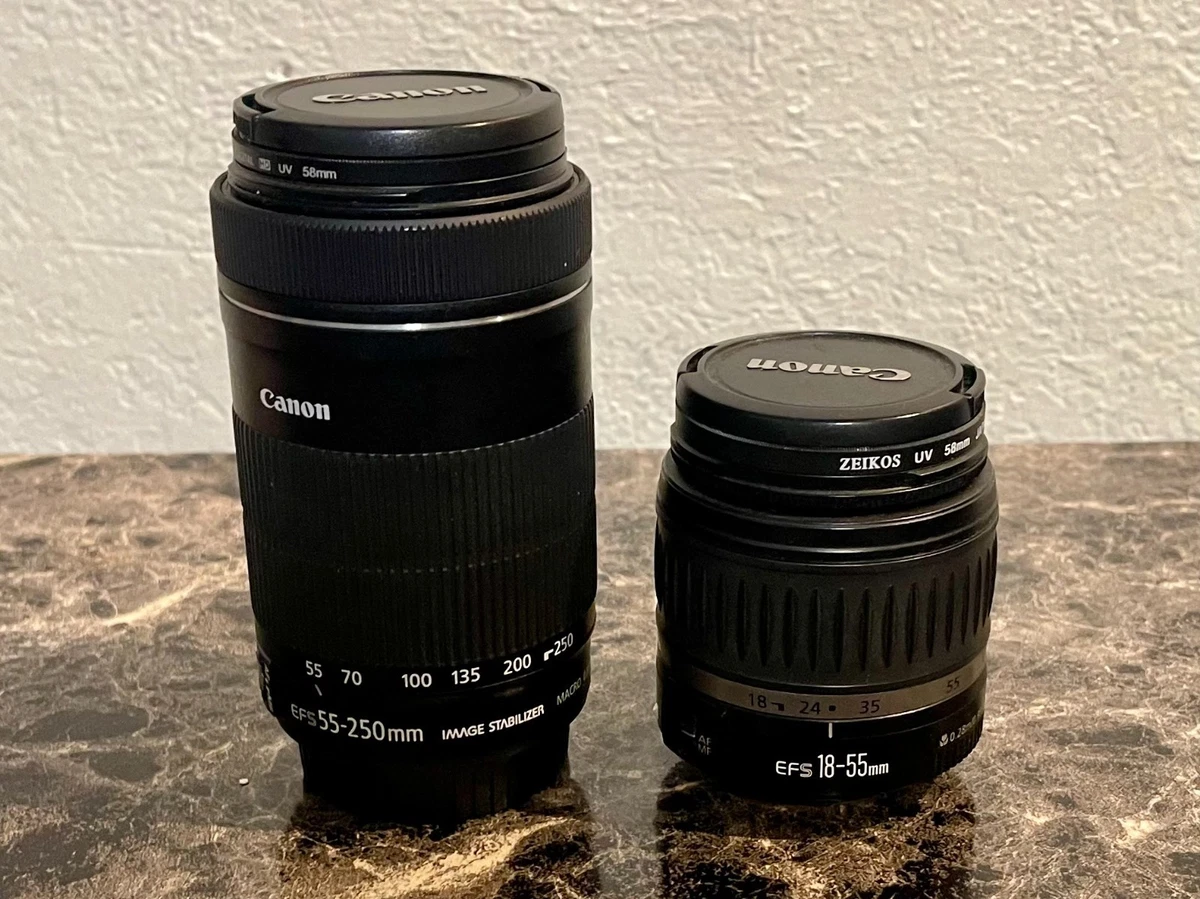 Canon EF-S 55-250mm Focal Camera Lenses for sale | eBay