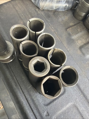 9pc B&S 22D Feed Finger Collet Lot W 27-22D Adapter Brown Sharpe Screw Machine - Picture 5 of 15