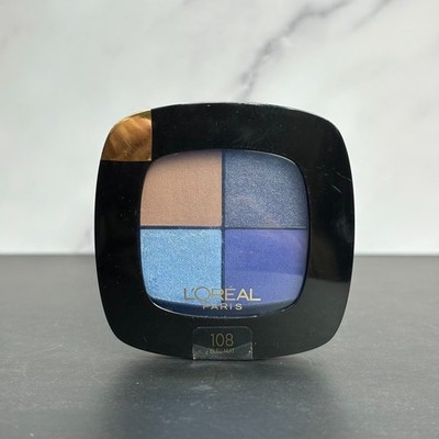 L'Oreal Colour Riche Eyeshadow Quad ~108 Bleu Nuit - NEW SEALED