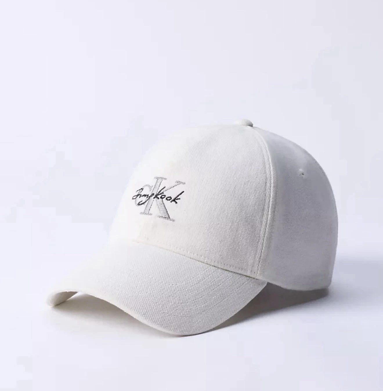 Calvin Klein by BTS Jungkook Baseball Cap White Limited In Stock Ready To Ship