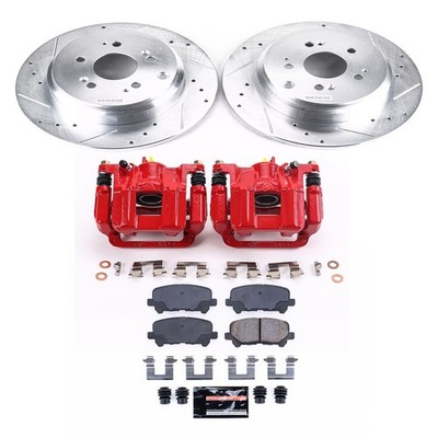 PowerStop Z23 Daily Driver Carbon-Fiber Ceramic Pads Drilled & Slotted Rotor & C