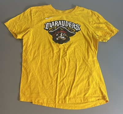 #ad Nike Bradenton Marauders Baseball Minor League Baseball Gold Shirt Mens Medium $14.99