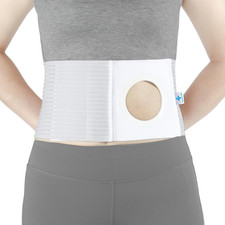 Adjustable Ostomy Hernia Belt - Breathable Stoma Support Belt for Colostomy  Il