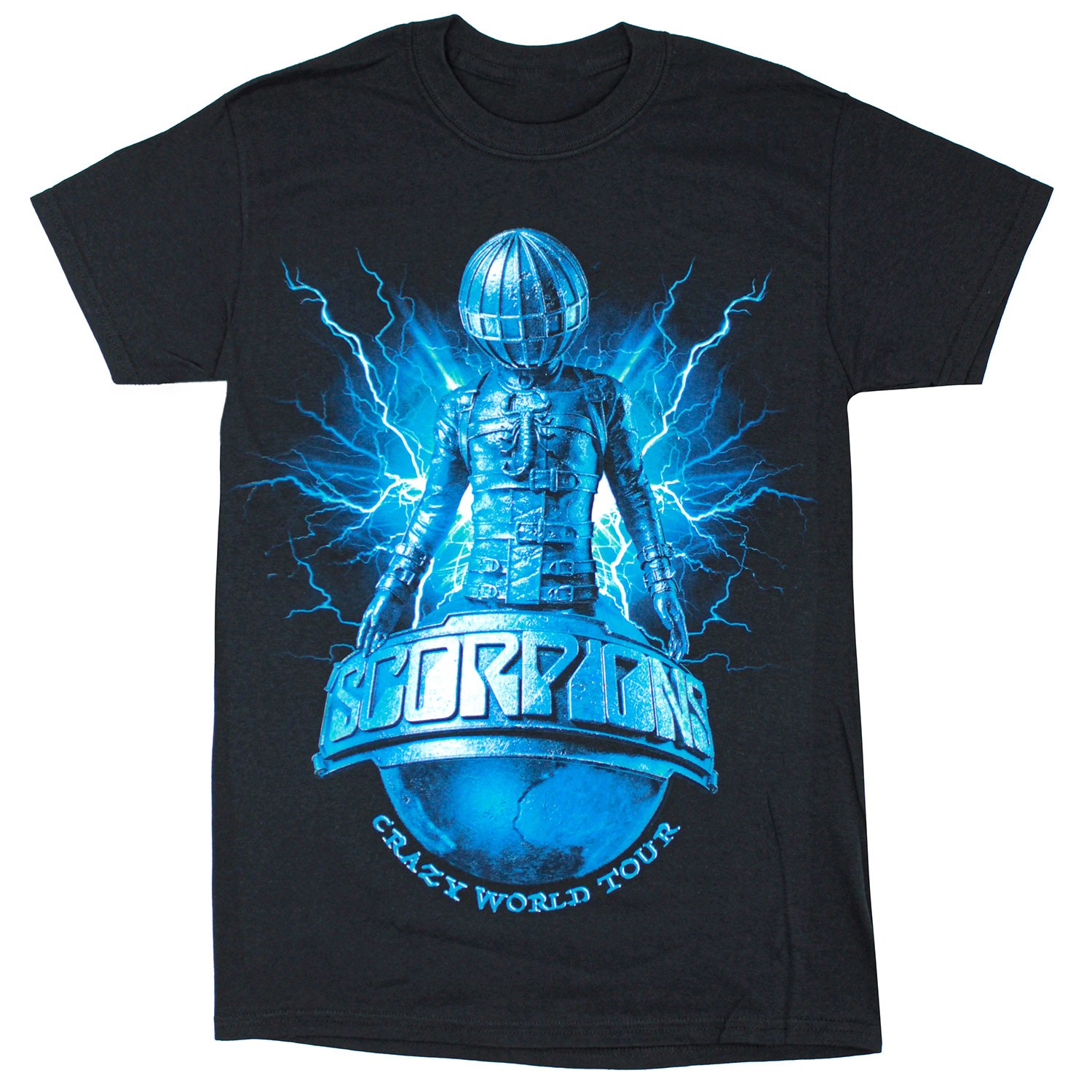 Men's Scorpions Crazy World Tour 2017 City Info Reading PA - Beograd T-shirt