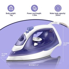 Steam Iron 2400W Temperature Dial Self Clean