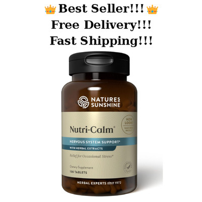 Nature's Sunshine Nutri-Calm Natural Stress Relief & Mood Support 100 Tablets