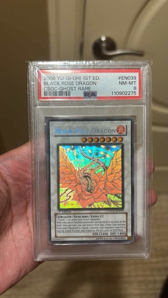 Konami Yu-Gi-Oh! Black Rose Dragon Ghost Rare 1st Ed CSOC-EN039 EN