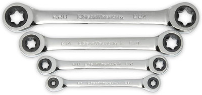GEARWRENCH 4 Piece Double Box Ratcheting E-Torx Wrench Set| 9224D