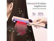 NEW Ionic1.3"Ceramic Infrared Hair Straightener Flat Iron LCD Dual Voltage