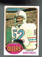 1976 Topps Football #424 Robert Brazile Rookie Card - Oilers Crease Free. rookie card picture