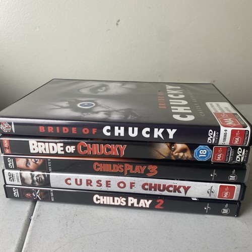 Chucky DVD Lot x5 Region 4 Horror DVD Lot