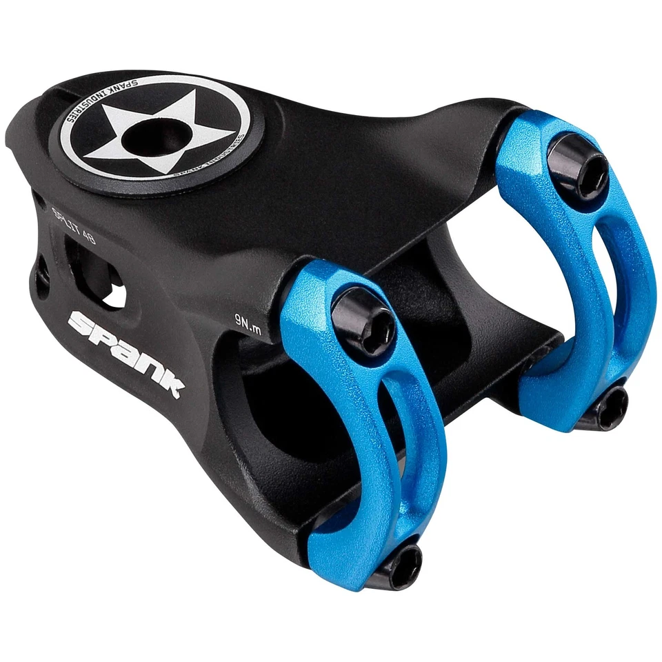 SPANK SPLIT Stem 48mm 31.8mm Blue Aluminum |Highly Weight-Optimized Single Crown - Image 2 of 3