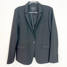 J. CREW BLACK REGENT ONE BUTTON BLAZER JACKET WOMENS SZ 12
