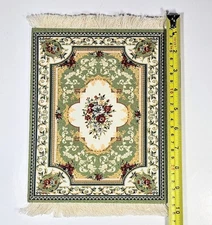 Mouse Pad Persian Carpet Design Green Floral 10" X 7" New