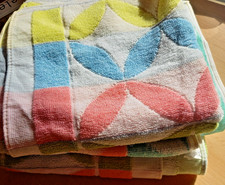 Retro Handtücher 3er Set NEU Vintage 70, 80er,  Pop Art unbenutzt Vintage, Retro