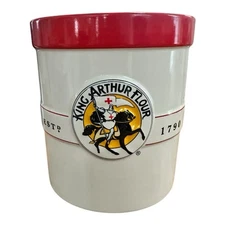 King Arthur Flour Est. 1790 1 Qt. Stoneware Cannister Crock With Lid Chantal