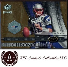 2008 Upper Deck Icons NFL Chronology Gold /99 #CHR39 Tom Brady