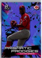 2019 Bowman Platinum Wal-Mart Prismatic Prodigies Purple Hunter Greene /250