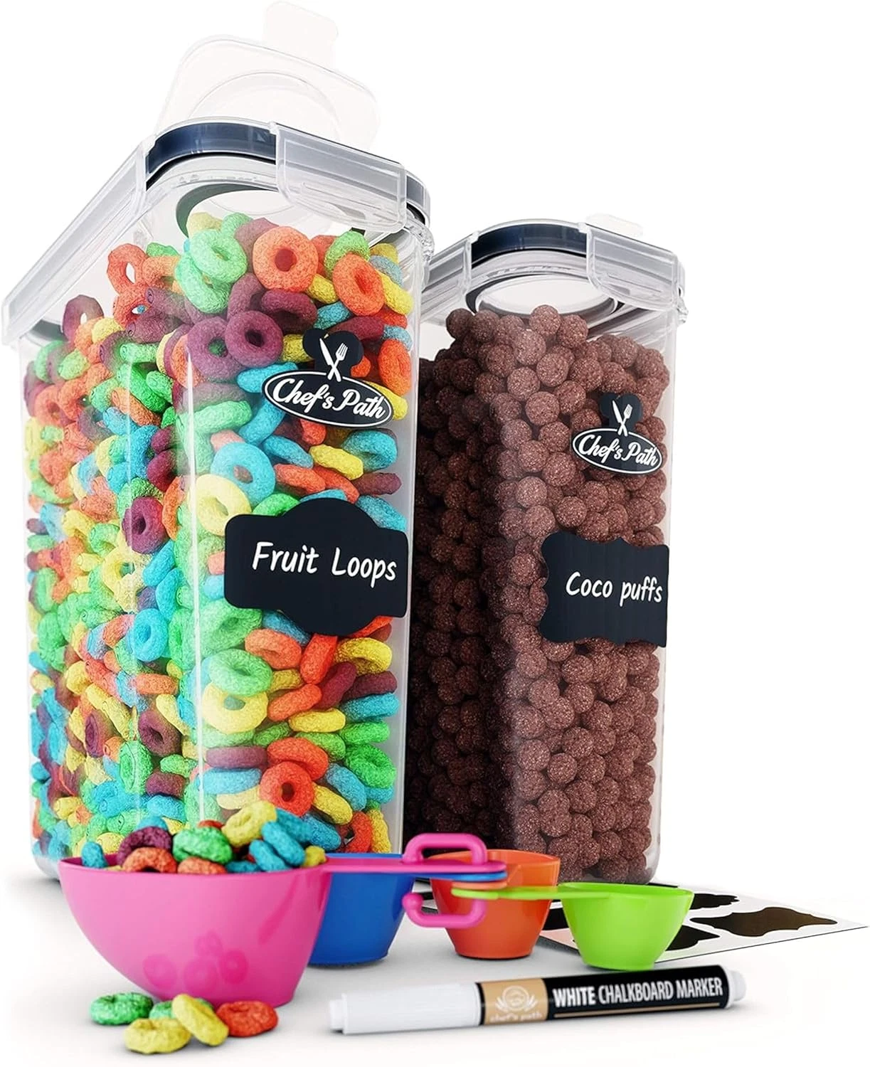 Airtight Food Storage Containers - Set of 2 (6 Liters) for Kitchen & Pantry - BP
