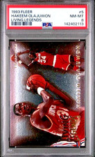 Hakeem Olajuwon 1993-94 Fleer LIVING LEGENDS #5 PSA 8 Rockets HOF