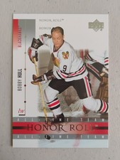 01 02 UPPER DECK HONOR ROLL BOBBY HULL #1 BLACKHAWKS