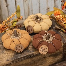 NEW Primitive PUMPKINS 3 PCS Fall 2HX4W BROWN...