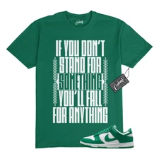 Dunk Malachite Green White Low T Shirt Match SFS