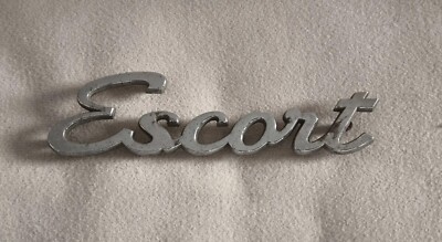 Ford Escort 1 Schriftzug Emblem Chrom 
