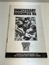 Unnecessary Roughness 95 Instruction Manual ONLY Sega Genesis Original Booklet