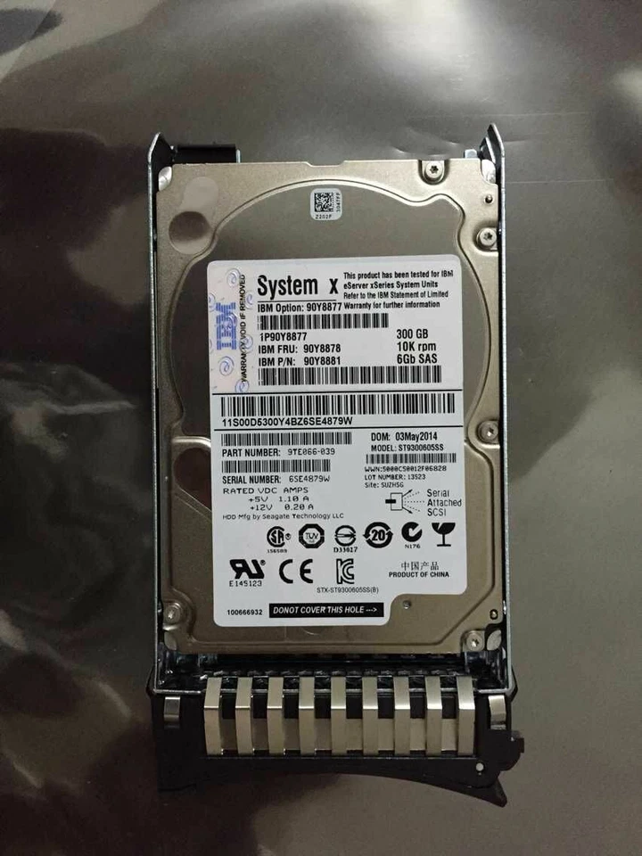 90Y8877 90Y8878 90Y8881 IBM IBM 300GB 10K 2.5 SAS II 6 GB/PS HARD DRIVE - Image 2 of 4