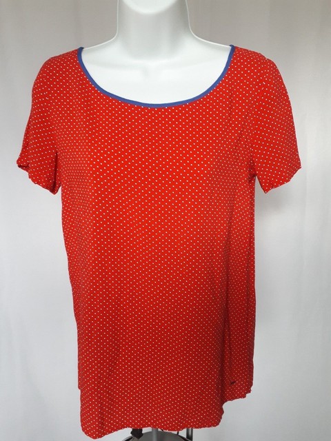 tommy hilfiger red blouse