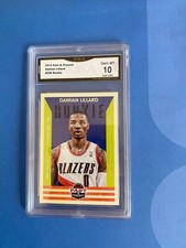 Damian lillard rc card past and present #249 graded a perfect 10
