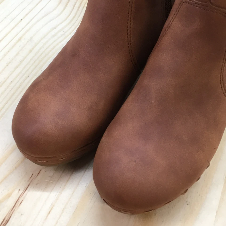 Style & Co Botas Mujer 5.5 M Toryy Botines Tacones Cuero Marrón Cremallera Foto 4 de 4