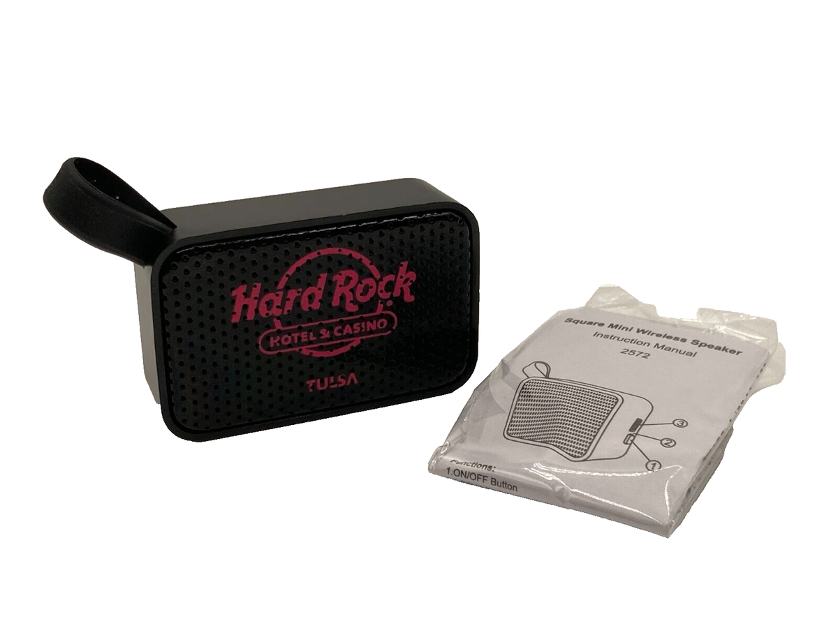 Hard Rock Hotel Casino Tulsa Logo Mighty Mini Wireless Speaker 2½