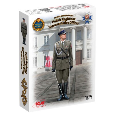 ICM 16010 Plastic model kit Scale 1:16 Polish Regiment Representative Officer