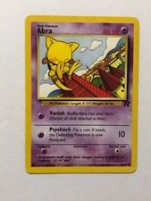Pokemon Card Team Rocket Abra 49/82 Excellent Condition