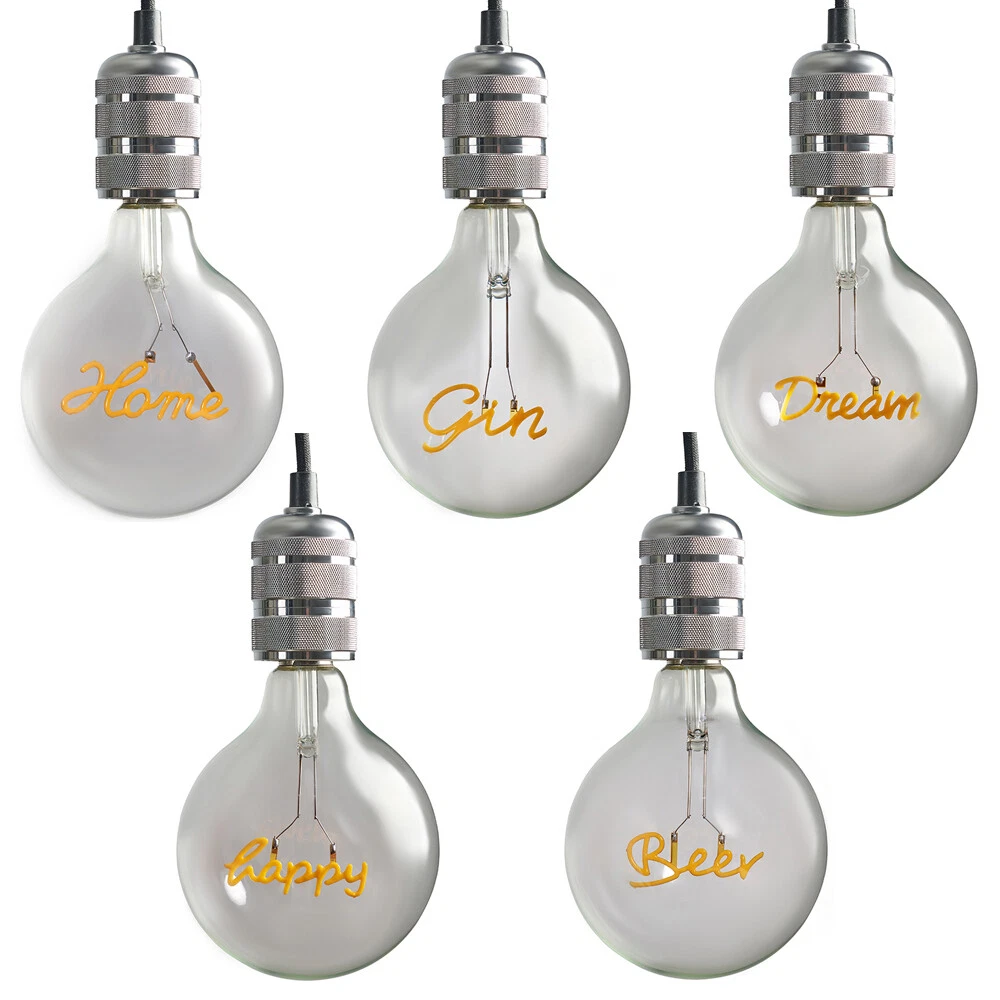 Decorative vintage light on sale bulbs