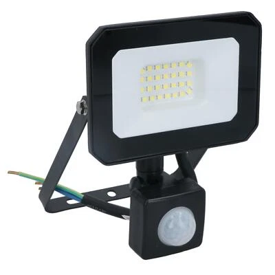 AB TOOLS 20 Watt LED Mini Floodlight Garden Lighting 1600 Lumens IP65 + Motion Sensor