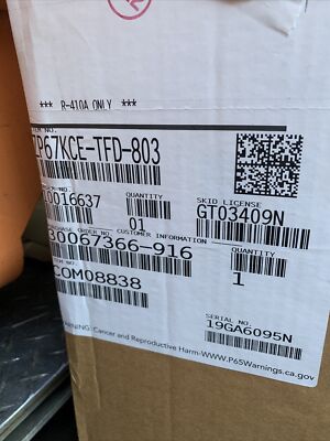 Copeland, Scroll Comp, 67,500 BTUH, POE, 410, 460/3/60 volt, 7/8'' S x 1/2'' S