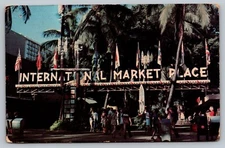 1977 International Market Place Waikiki Hawaii Posted Vintage Postcard